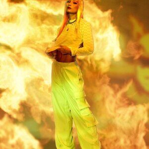 Bobblehaus Mesh Long Sleeve Top Size Small